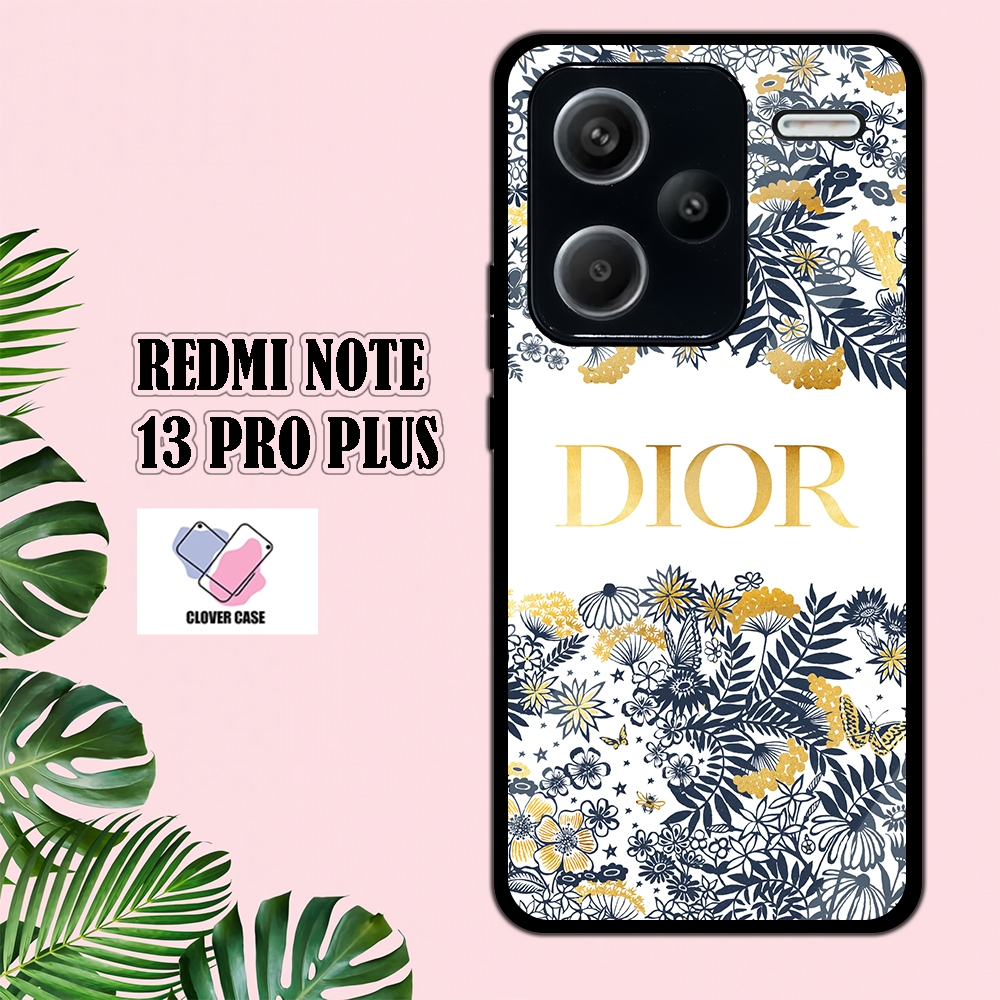 [TH41]  Case Glossy Case | REDMI NOTE 13 PRO PLUS | CASE KEKINIAN LUCU |  Casing Hp Kilau Motif DIOR