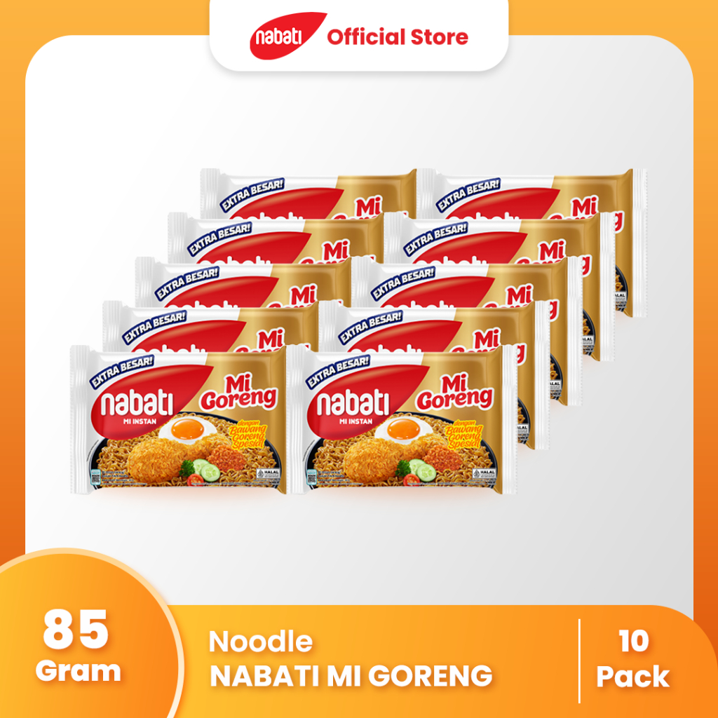 

[Bundle Pack Isi 10] NABATI Mi Instan Rasa Mi Goreng 85g