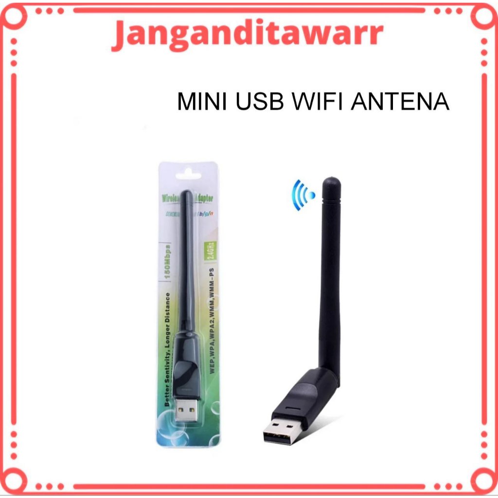 Mini USB Wifi Antena USB Wifi Mini Nirkabel Set Top Box Dongle Receiver STB TV Parabola Antena Inter