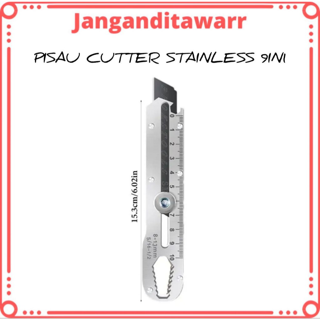 

Pisau Cutter Stainless Stainless cutter pisau cutter Stainless multifungsi 18mm tahan karat