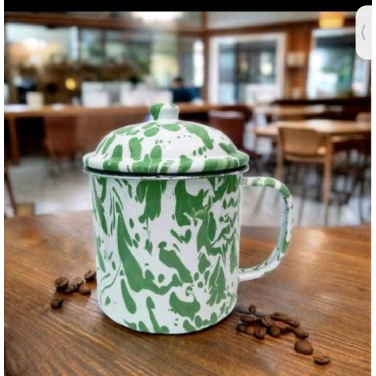 Gelas Jadul/Mug enamel /Gelas antik Cangkir