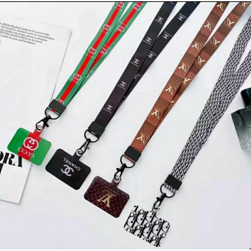 

new design tali lanyard id card kunci hp motif branded universal