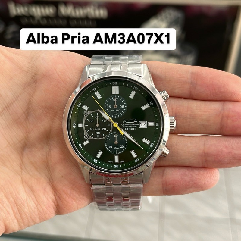 Jam Tangan Analog Pria Alba Active Chrono AM3A07 Original