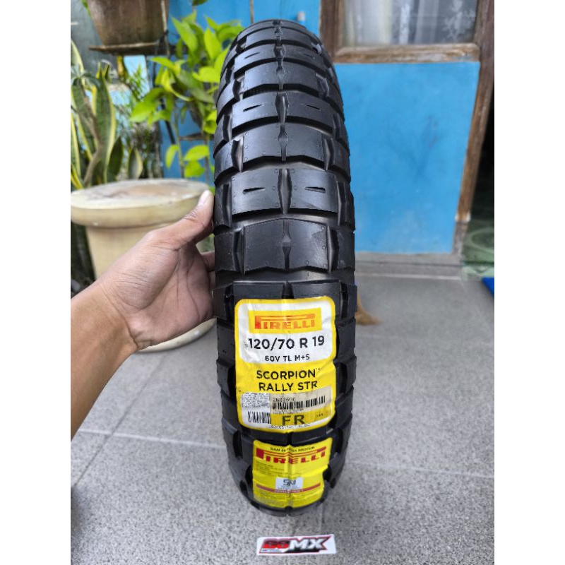 BAN PIRELLI RALLY STR 120/70-19 120 70 RING 19 BMW GS HD DLL IMPORT BARU STOK LAMA