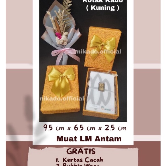 

HARGA STANDAT Kotak kado antam Kotak hadiah emas antam Gift box