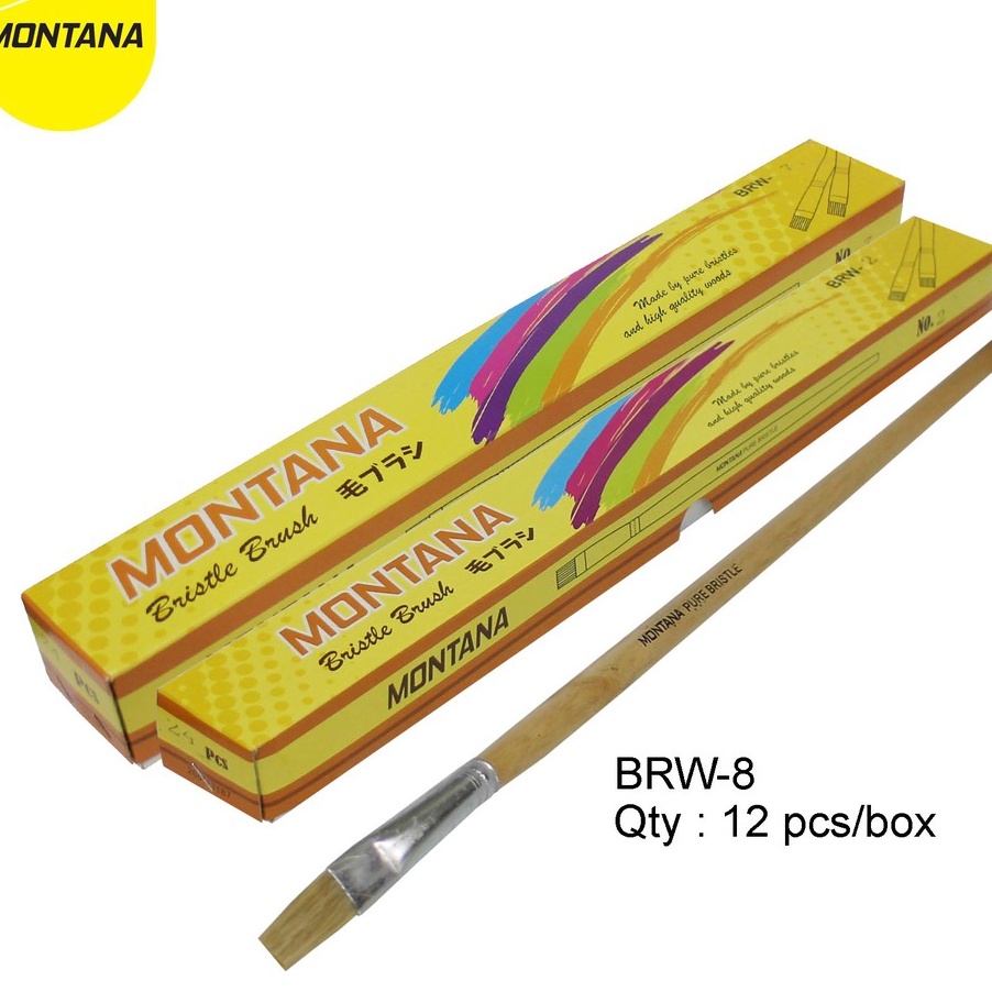 

BERKUALITAS MONTANA Brush Kuas Cat Air Lukis Acrylic Montana BRW8