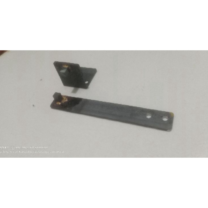 Hemat platina plat tebal 2mm panjang tangkai 1cm ukuran baja widia 5 58mm