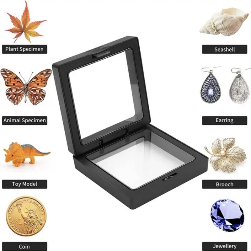 SEE_BEAUTY SEE83 Kotak Dosplay Kotak Perhiasan Anti Oksidasi Jewelry Display Floating Coin Holder Pa