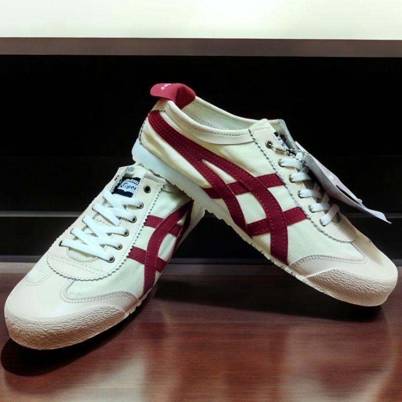 Sepatu Wanita Dan Pria Japan Sepatu Sneakers Sepatu Slip On Limited Edition Cream Maroon