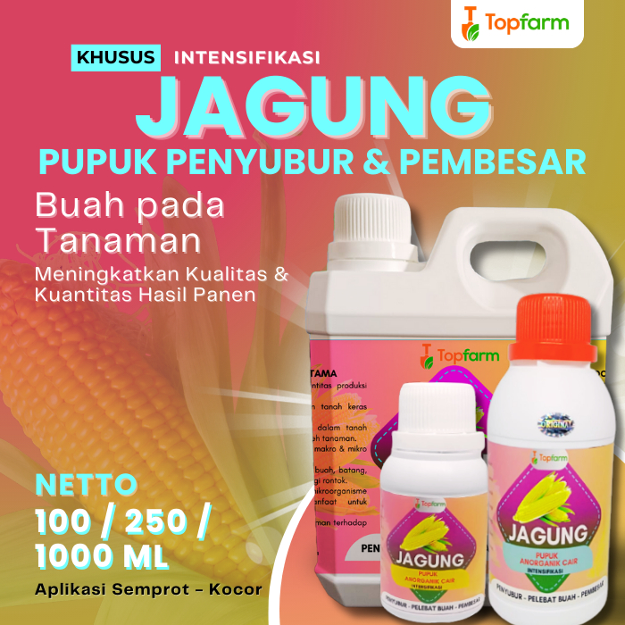 Pupuk Jagung Terbaik / Pupuk Pembesar Buah Jagung / Pupuk Jagung Masa Pertumbuhan / Pupuk Pemberat B