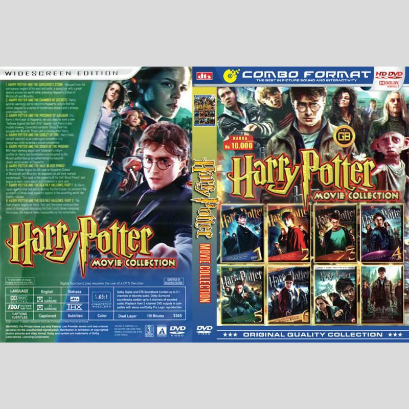 Kaset Koleksi Film Harry Potter 1-8