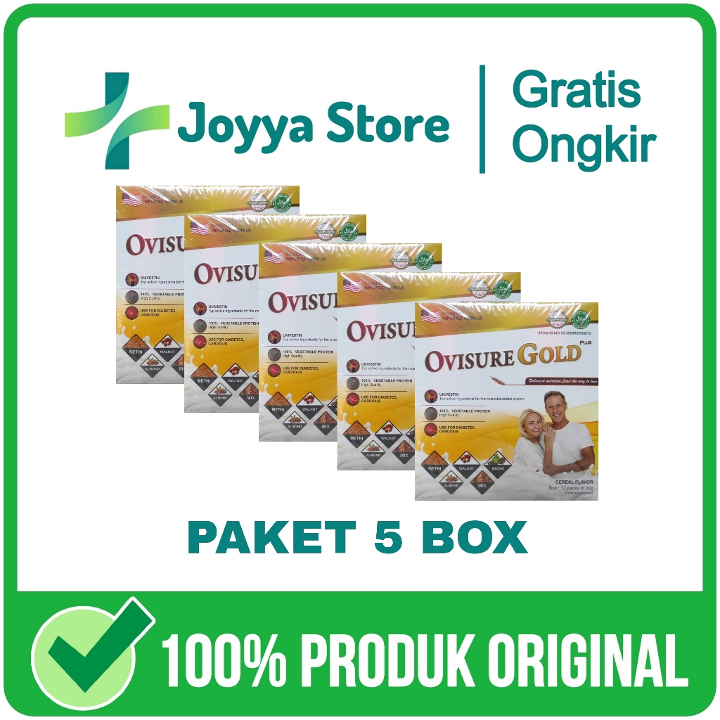 

5 Box Ovisure Gold Original Asli USA Susu Untuk Pengobatan Tulang Sendi Terbaik