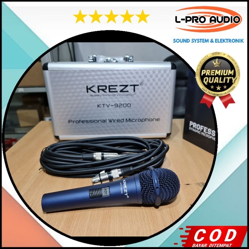 Mic KREZT KTV-9200 koper PREMIUM mic vokal ktv9200