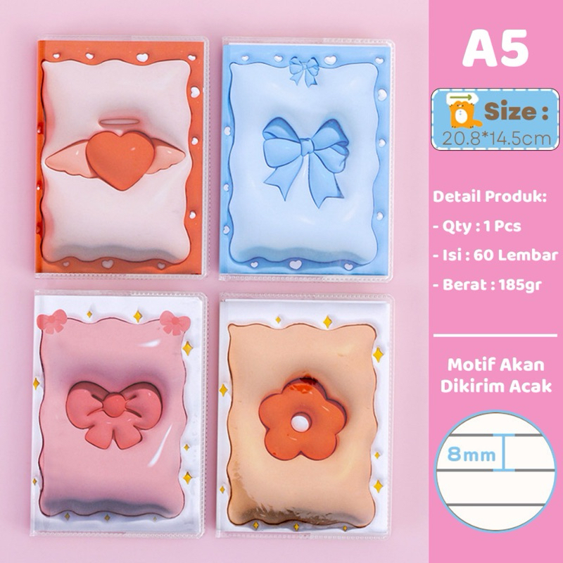 

My Stationery New Notebook A5 Buku Sedang Aesthetic Scrapbook Mini 60 Lembar