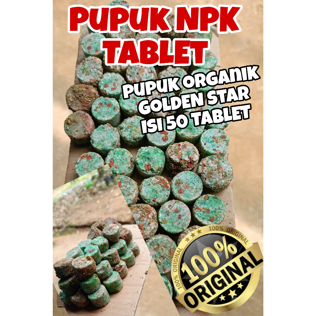 PUPUK STARTER NPK TABLET PUPUK SERBAGUNA ISI 50 TABLET