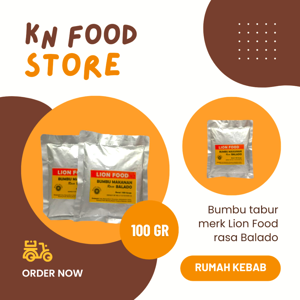 

bumbu tabur rasa balado kemasan 100g