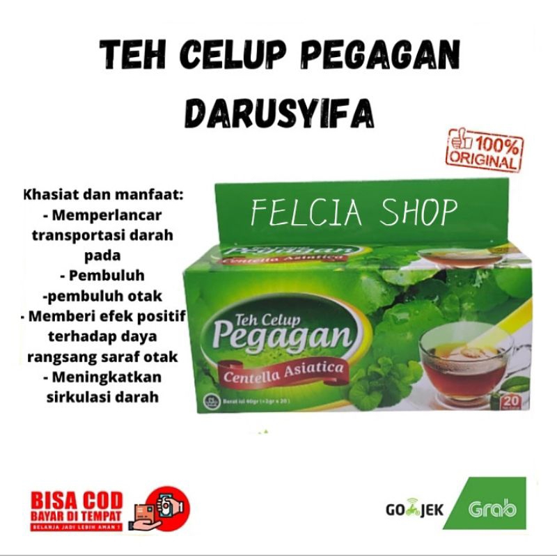 

Teh Celup Pegagan Darusyifa Original Mempelancar Aliran Darah