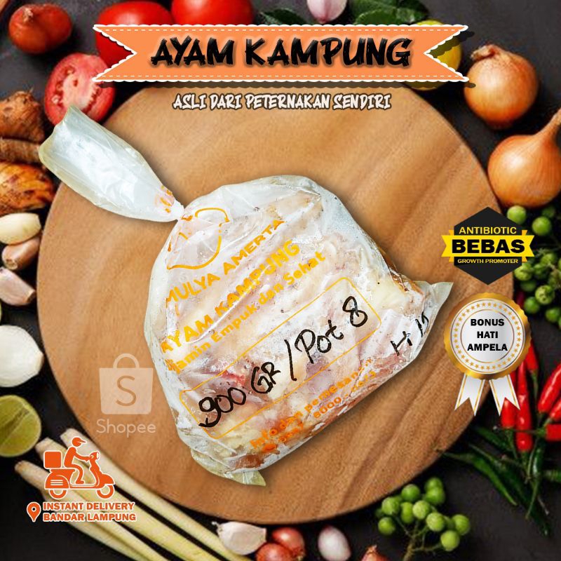 

Daging Ayam Kampung Asli Frozen berat 900 gram enak murah bisa kirim hari ini
