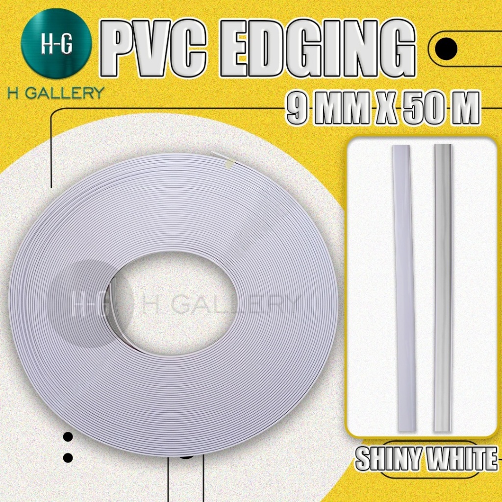 PVC EDGING KILAP GLOSS / EDGING KERTASIVE PVC INTERIOR 9 MM *S