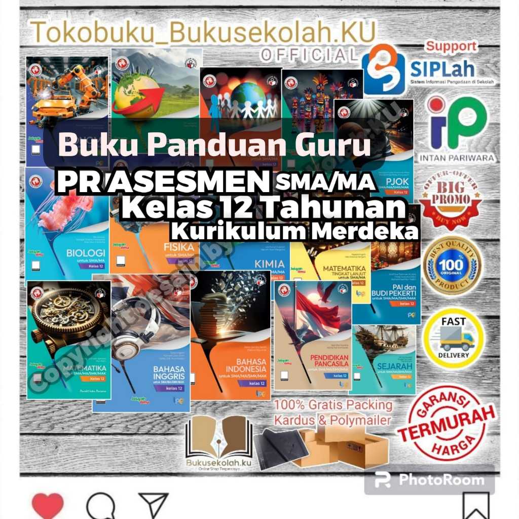 PROMO BUKU PANDUAN GURU - PR ASESMEN Kurikulum MERDEKA KELAS 12 SMA TAHUNAN Terbaru INTAN PARIWARA