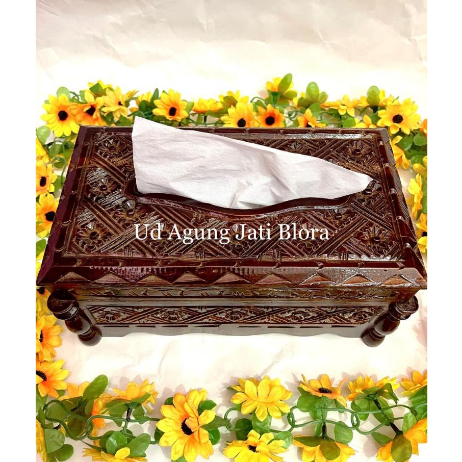 TEMPAT TISU | TEMPAT TISU UKIR | TEMPAT TISU DARI KAYU JATI | TISU