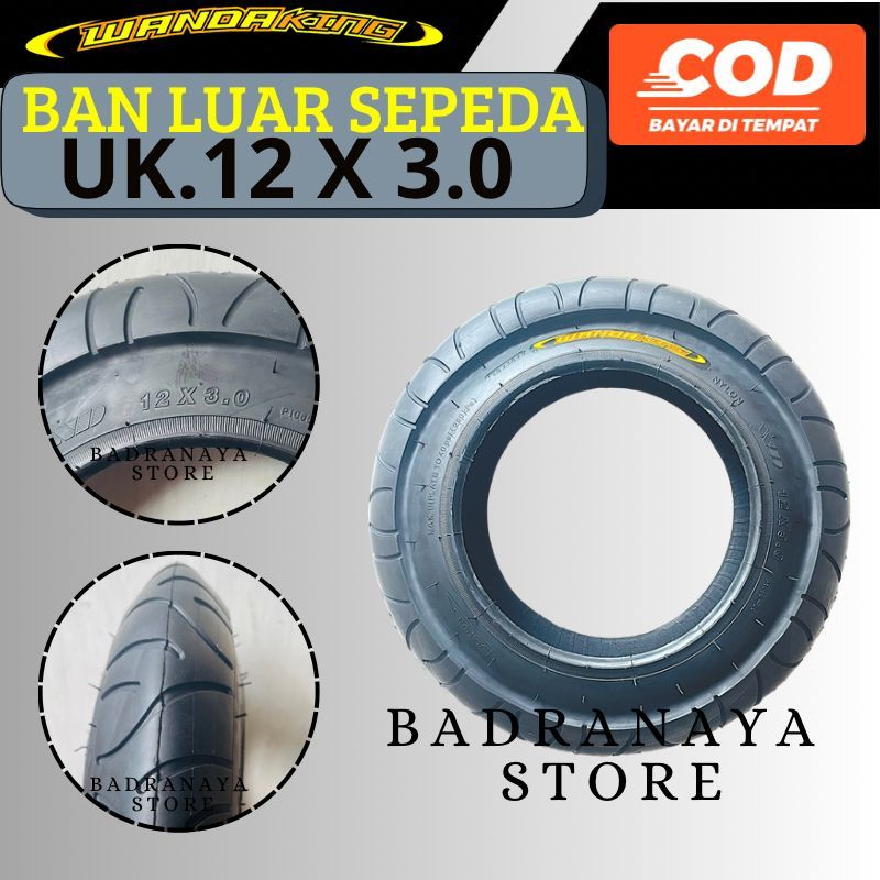 Ban Luar Sepeda Jumbo 3.0 Ukuran 12x3.0 16x3.0 20x3.0 Inch Ban WANDAKING