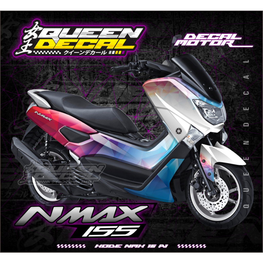 Stiker Full Body Motor Bahan Premium - Variasi Motor NMX OLD Desain Gradasi - NMX