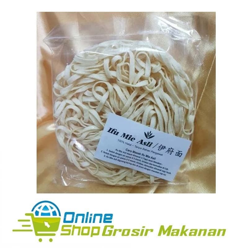 

Mie Kering Tanpa Pengawet / Ifu Mie Asli 75 Gram / Halal
