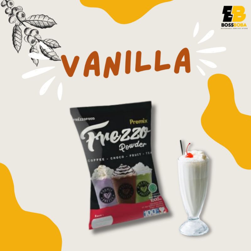 

Bubuk Minuman Rasa Vanila Premix Frezzo Powder Drink 1kg/Minuman Kekinian Murah/Bossboba