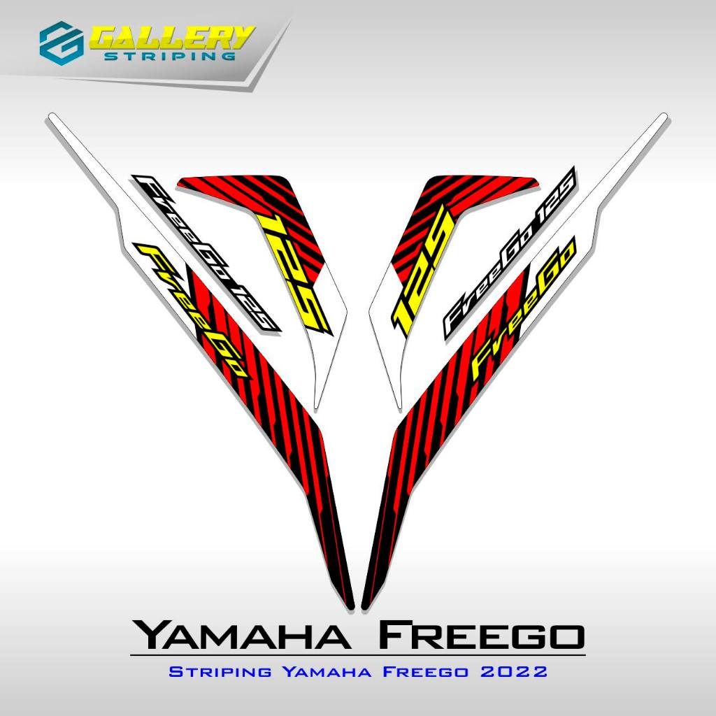 STRIPING YAMAHA FREEGO MOTIF 4 / YAMAHA FREEGO / STIKER FREEGO / STICKER / STIKER / STOCK DECAL / FR