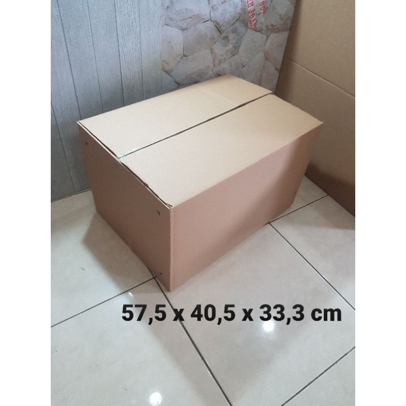 

Kardus Besar 57,5x40,5x33,3 cm ( kode NOC 40) untuk pindahan dll