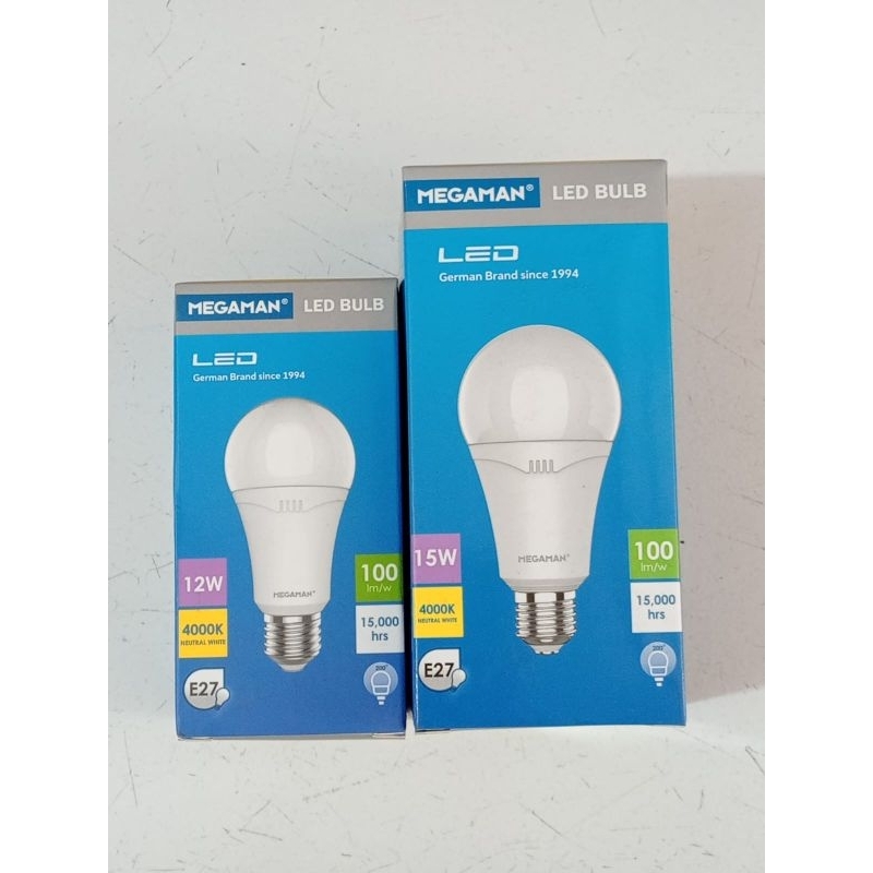 Lampu LED A-Bulb Megaman (Neutral Light) [12w/15w]