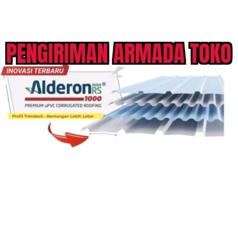 atap UPVC Alderon 1 layer RS1000