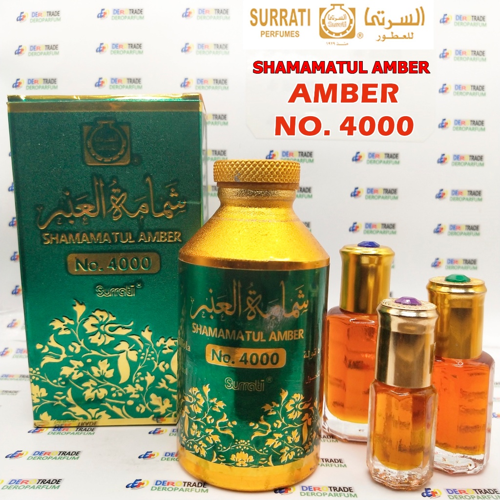 PARFUM SHAMAMATUL AMBER NO 4000 BY SURRATI BIBIT MINYAK WANGI ARAB ORIGINAL