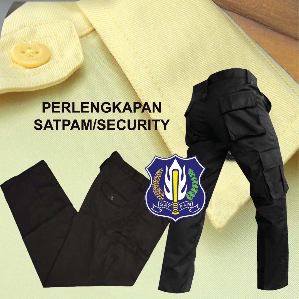 SERAGAM BAJU SATPAM SECURITY/SATPAM CREAM PDH/PDL PREMIUM