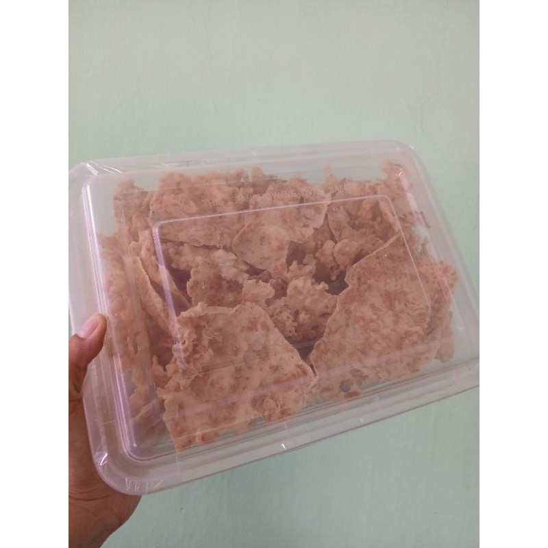 

Peyek Rebon Anak Udang Kemasan thinwall 4 Liter full