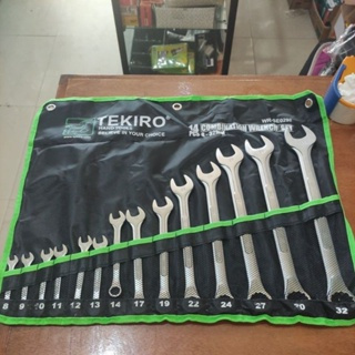 Kunci Ring Pas Tekiro set 14pc (8mm-32mm)/ kunci set ring pas tekiro 8-32 ( KUNCI RING PAS SET )