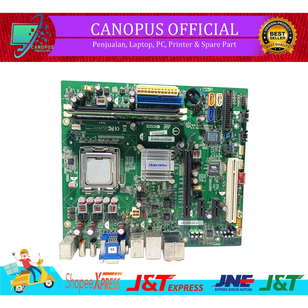 Mainboard LGA 775 G31 Foxconn  MCP73M02H1 ORIGINAL - Mainboar G31 LGA 775 Istimwir Port Lengkap