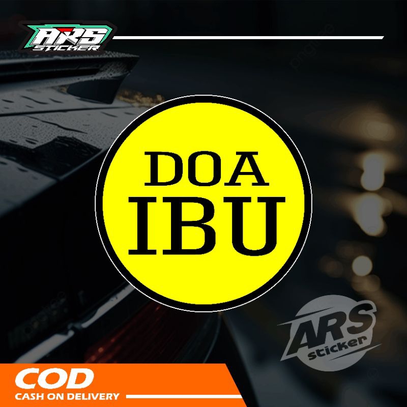 

Stiker Doa Ibu size 8 cm cutting