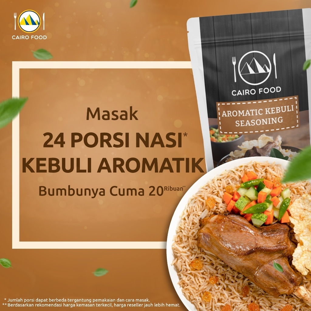 

PRODUK ORIGINAL) Bumbu Nasi Kebuli Aromatic Premium Cairo Food 100 gram