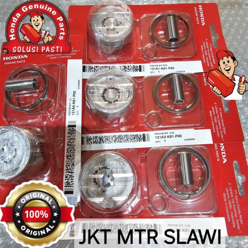 piston kit K81, piston, ring, pen piston beat street esp, beat pop, beat f1 2015-2019, scoopy f1, va