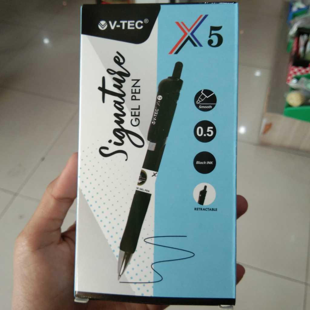 

VTEC GEL PEN SIGNATURE X5 HITAM/BIRU /MERAH