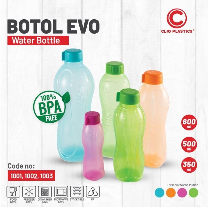 botol minum plastik 350ml, 500ml
