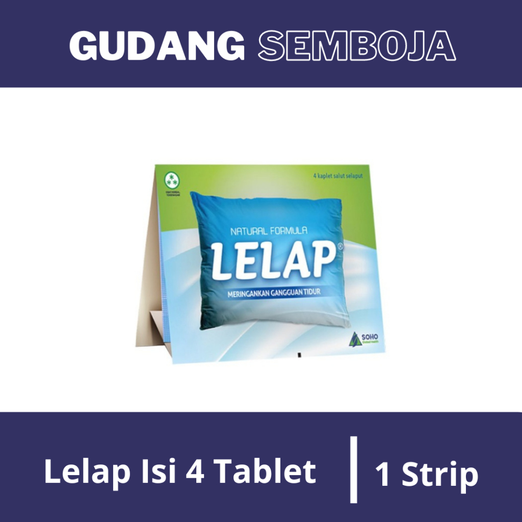 Lelap Strip Isi 4 / Membantu Tidur Lebih Lelap
