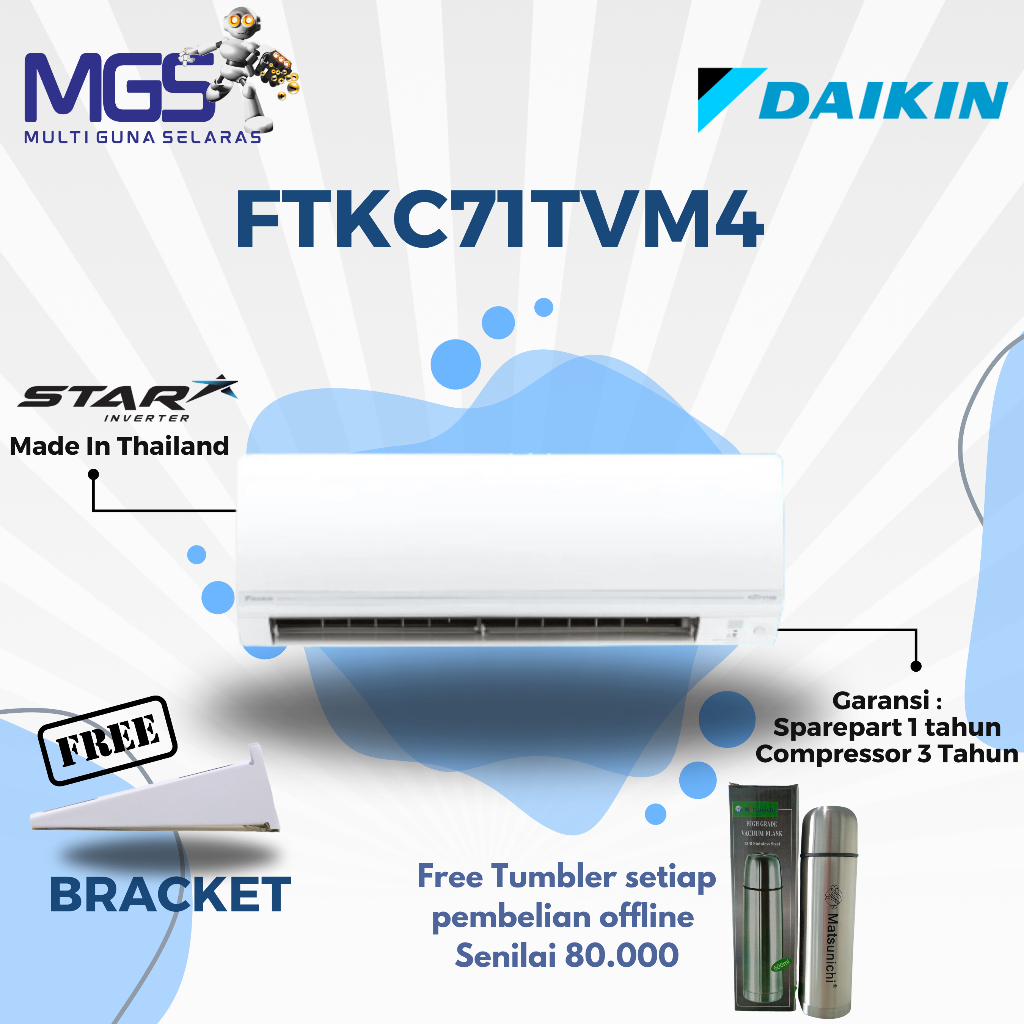 FTKC71TVM4 (AC Daikin Star Inverter 3 PK)