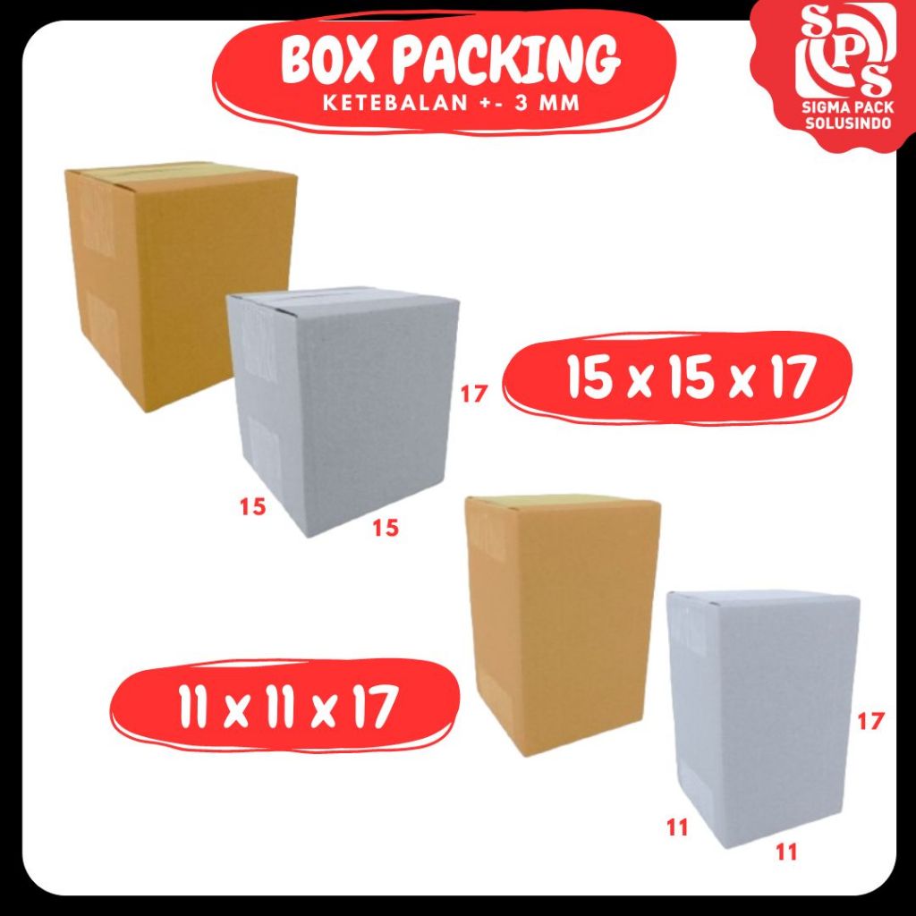 

Box 11x11x17 / 15x15x17 Kardus A1 Packing Karton Dus Kotak Kemasan Obat Mainan Olshop Souvenir Jamu Sparepart Fix