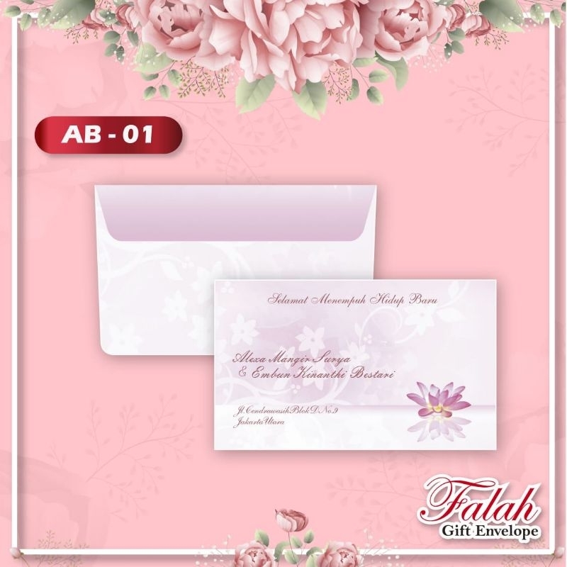 

Amplop Kondangan Falah Kode AB-01 Amplop Motif Murah Ukuran Tanggung isi 50pcs