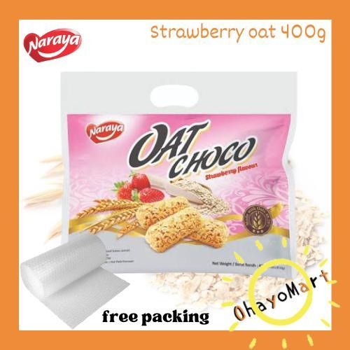 

naraya oat choco strawberry / oat rasa strawberry / snack oat/ sereal 400grm