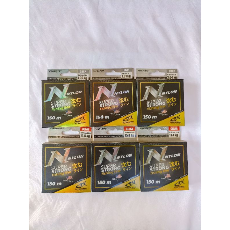 senar pancing NYLON UTECATE 150m super kuat