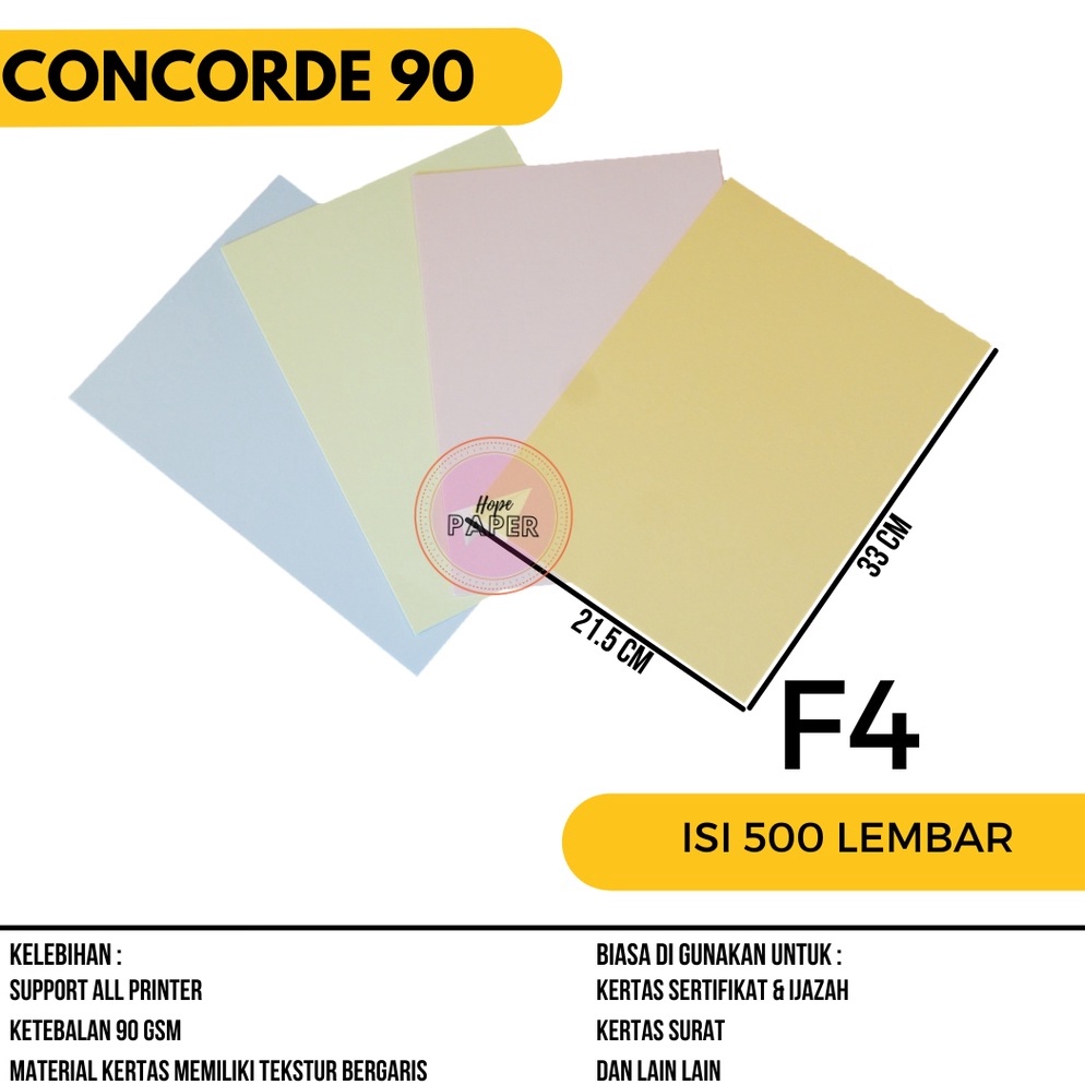 

KODE PRODUK CBPL4635 Kertas Concorde F4 9gr isi 5 lembar Kertas Concorde F4 9 gr